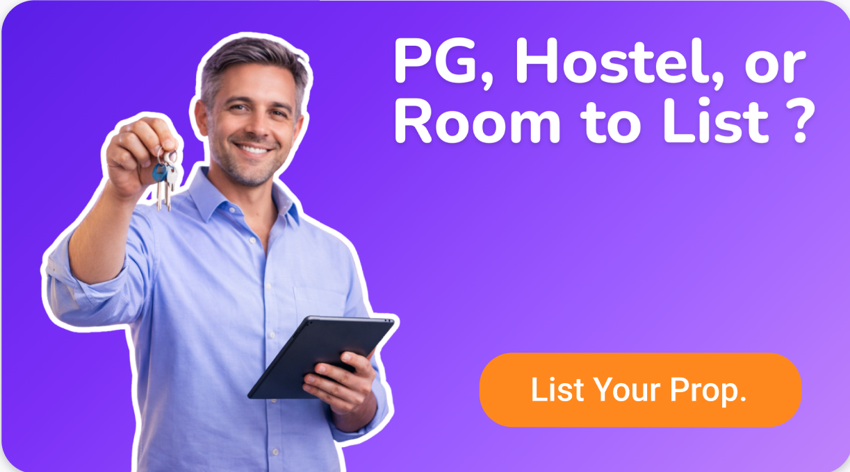 PG, Hostel, or Room to List?